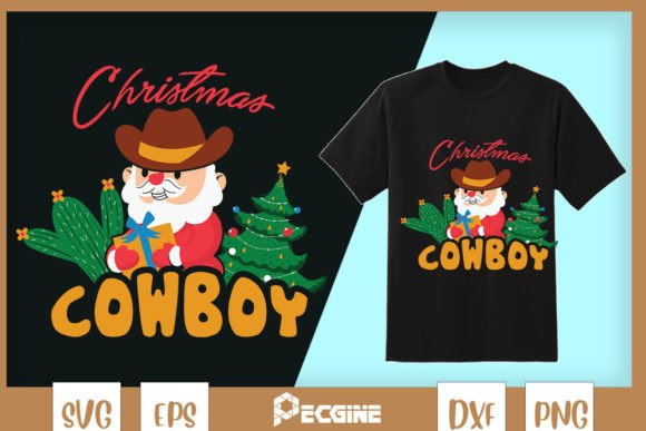 Christmas Cowboy Cute Santa Western Review for Real Embroidery Projects