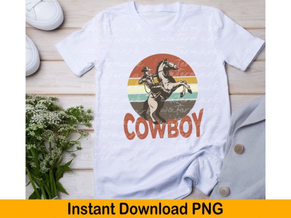 Cowboy Country Vintage Png, Sublimation