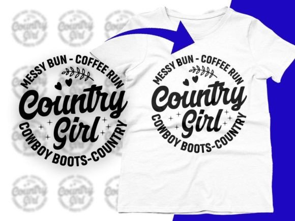 Messy Bun Coffee Run Cowboy Boots Svg Review