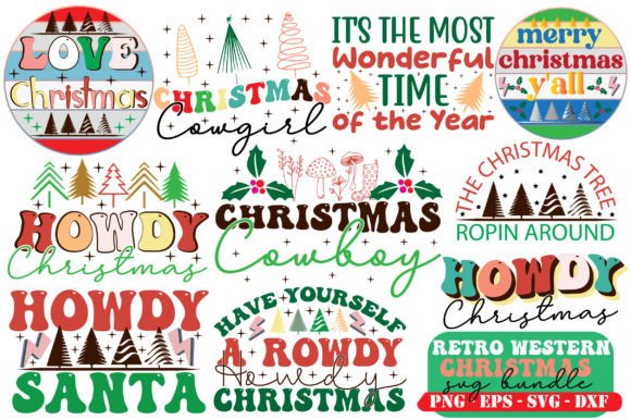 Retro Western Christmas SVG Bundle Review