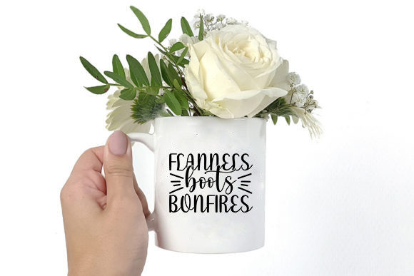 Western Svg Design, Flannels Boots Bonfires